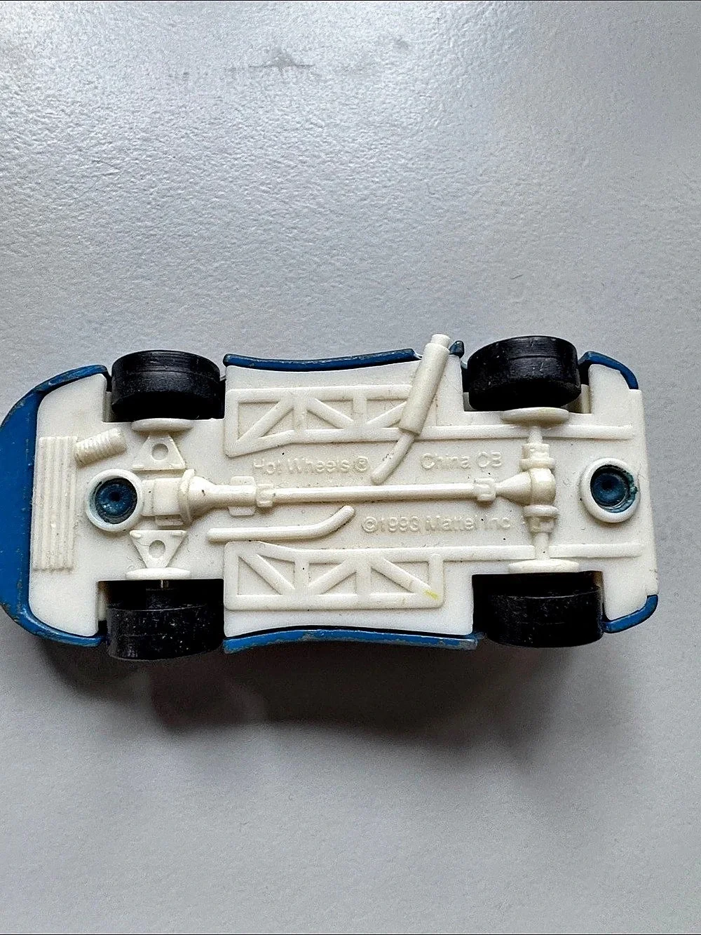 Hot Wheels Vintage Blue & White Die-Cast Car
